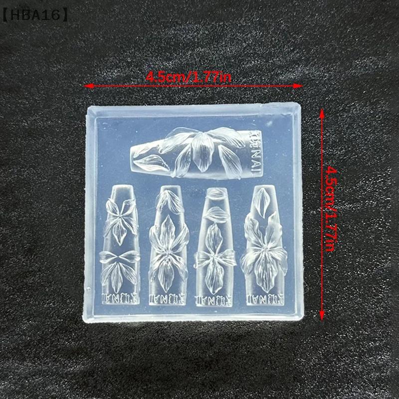maveraHBA16 Stampo à ongles fleurs 3D outils à ongles en silicone Hawaii Hibiscus fleur pétale conce