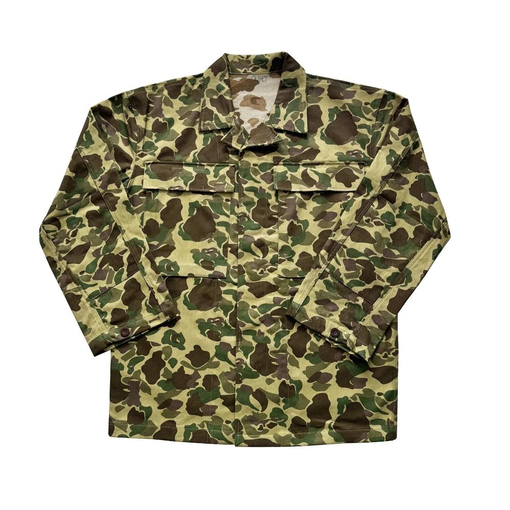 Uniforme de Soldat Américain WW2, Manteau de Camouflage Double Face, Veste de Soldat HBT Vintage, po