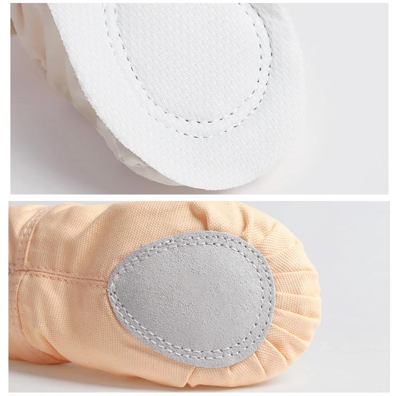 Chaussures de Ballet pour filles, chaussures de danse en toile pour femmes, chaussures de Ballet à s