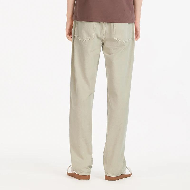 Jean Homme Semir Délavé 2026 Rétro Coupe Ample Droite Uni Style Urbain Décontracté Quotidien Doux Co