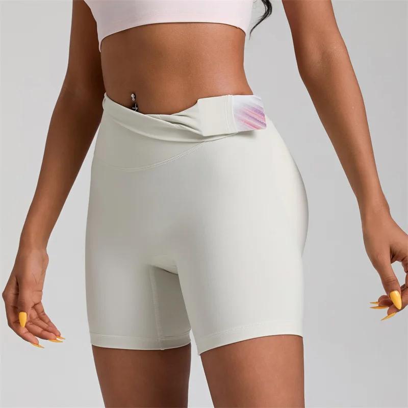 Legging moulant en nylon et spandex pour femme, vêtement de sport, de cyclisme, de gym, d'athlétisme