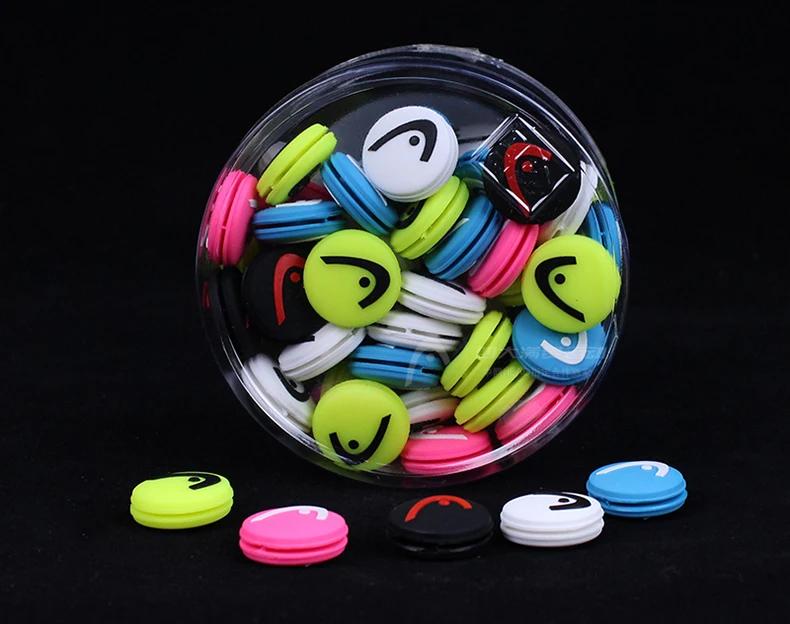 2 pièces/lot tête circulaire raquette de Tennis amortisseur amortisseurs de vibrations Silicone Dura
