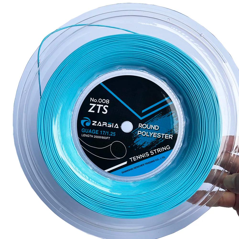 1 grande bobine ZARSIA 4G corde de raquette de Tennis en Polyester 1.25MM cordes de Tennis rondes li