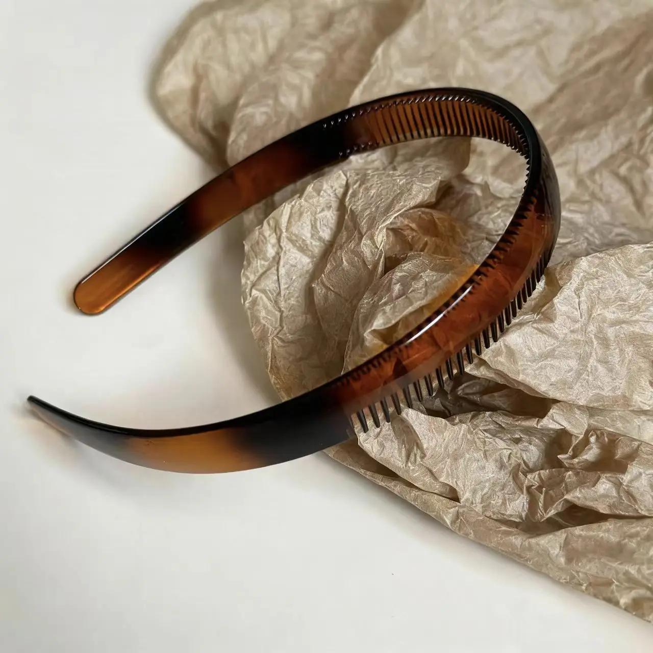 Bandeaux pour cheveux en acrylique pour femmes, Styles écaille de tortue, antidérapants, élégants po