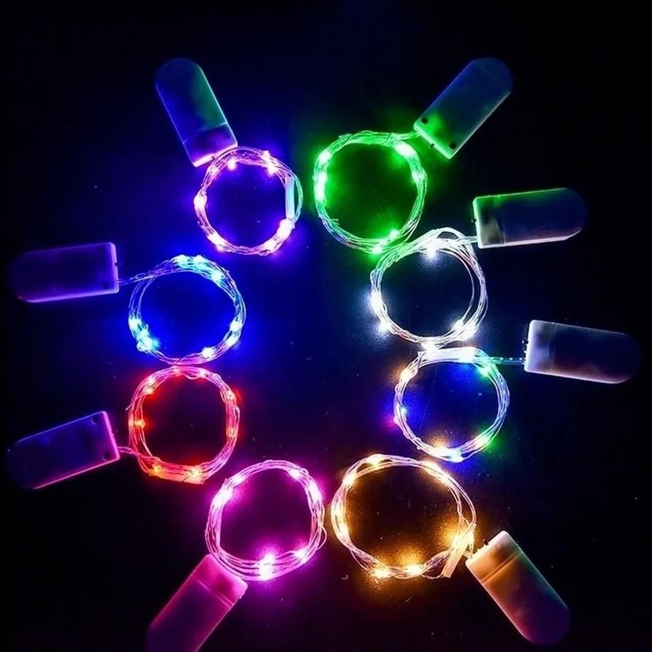 10 pièces 1M 2M 3M 5M fil de cuivre LED guirlandes lumineuses éclairage de vacances guirlande féeriq