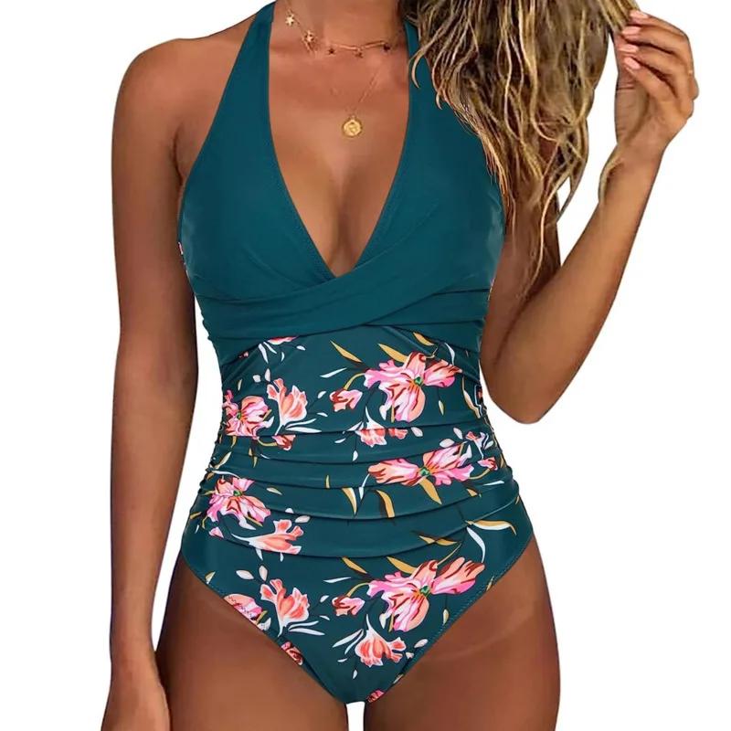 Maillot de bain une pièce femme push-up sexy été 2026 - Fermé et élégant pour piscine et plage