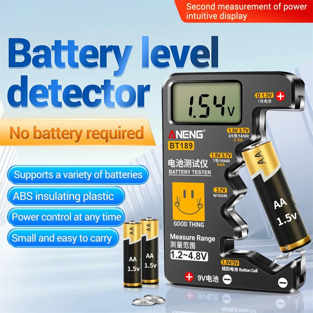 Testeur de batterie Ultra-petit 9V AA AAA, pile bouton universelle, affichage numérique LCD domestiq