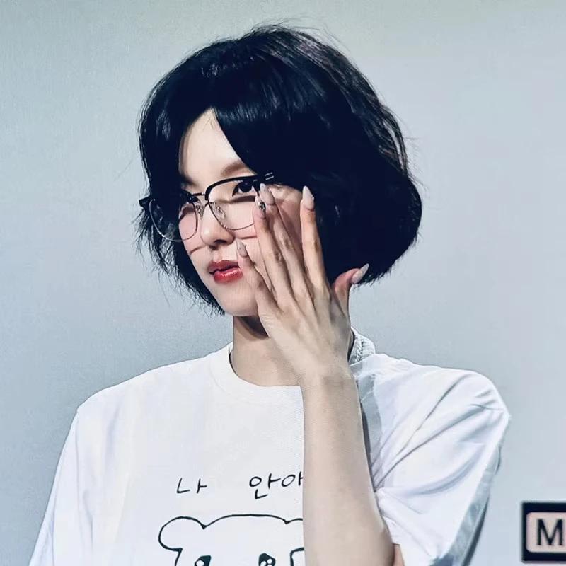 T-shirt mignon à col rond pour femmes, avec motif Harajuku amusant, manches courtes, haut confortabl