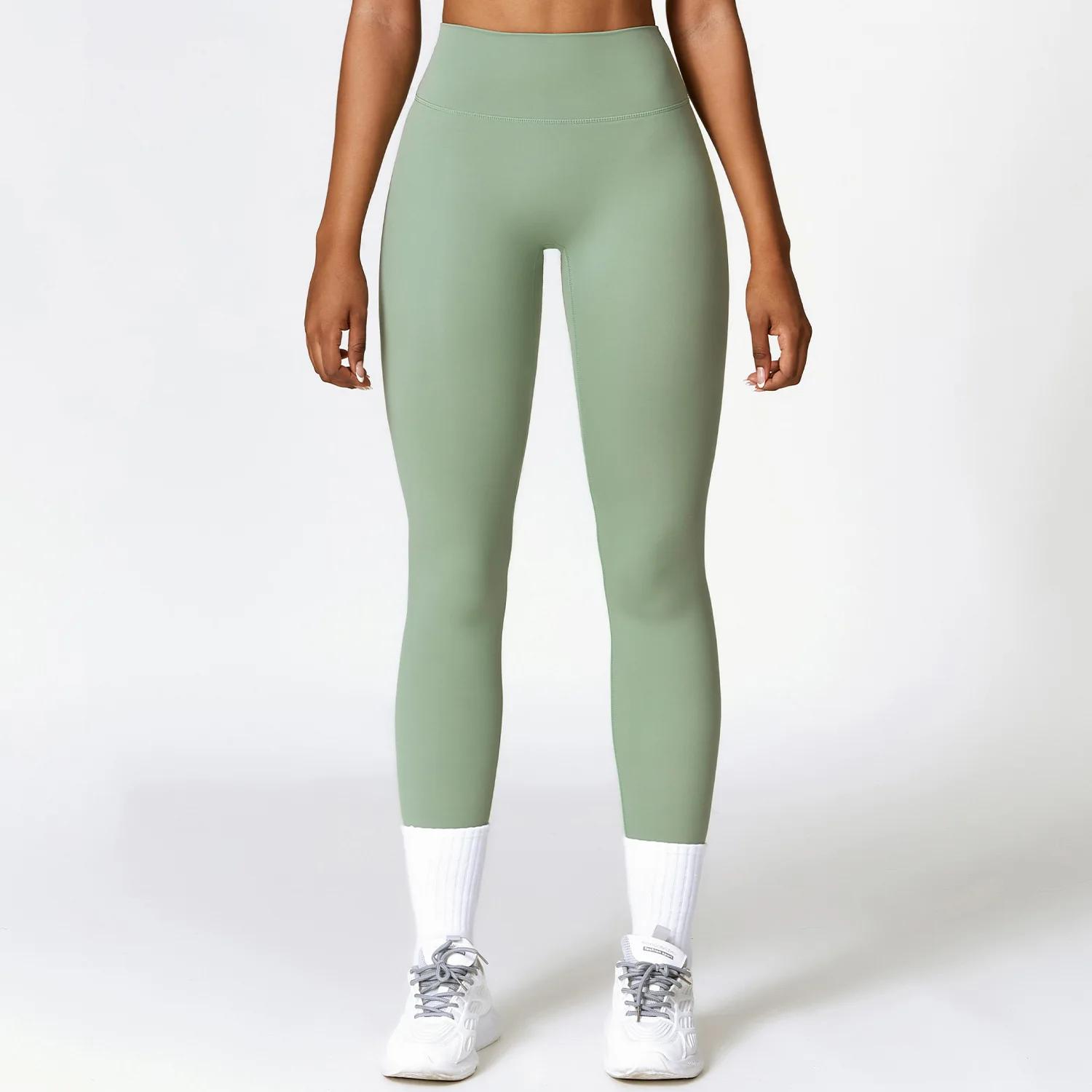 Collants Fitness Femmes Taille Haute Push Up - Leggings Sport Sans Couture Yoga Course Athlétique