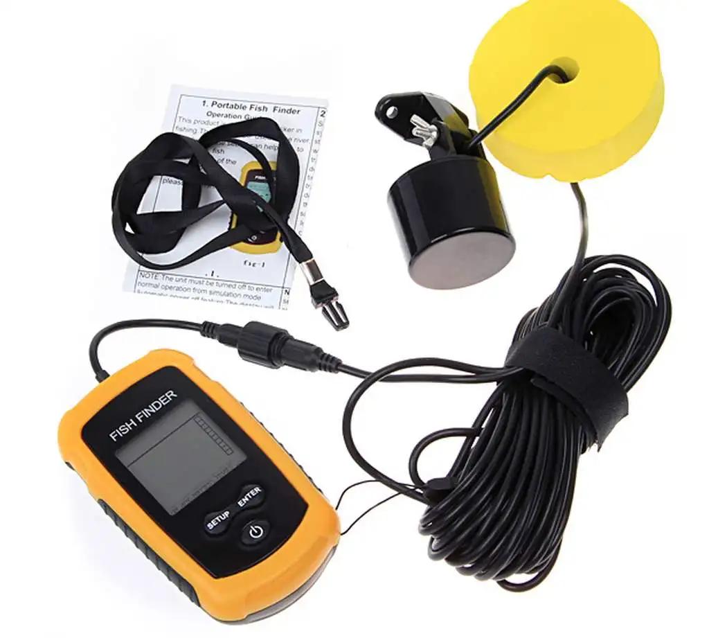 Alarme 100M Sonar Portable détecteur de poisson 45 degrés couverture du Sonar écho sondeur alarme tr