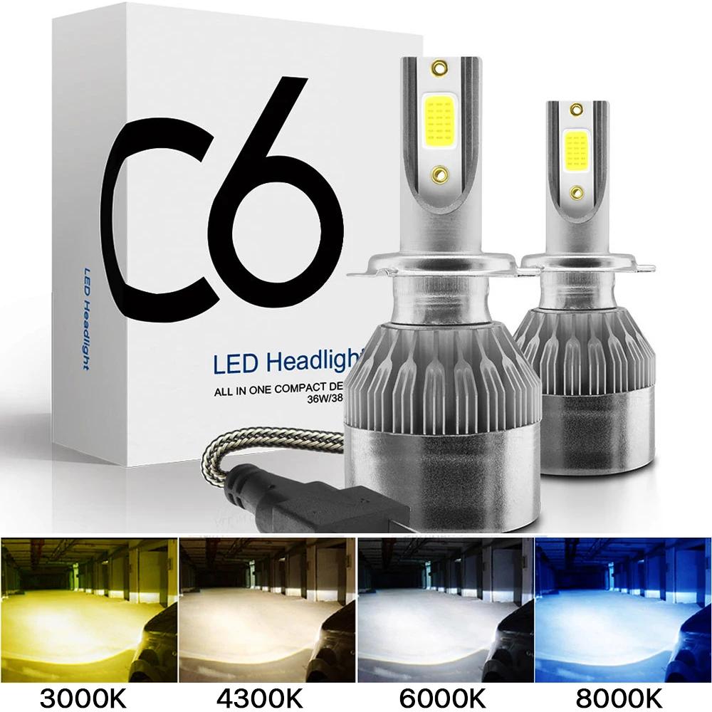 2x H7 LED H11 H4 Hi/Lo H1 H3 H8 HB1 HB3 HB4 HB5 HIR2 H13 H27 9005 9006 ampoules de phares de voiture