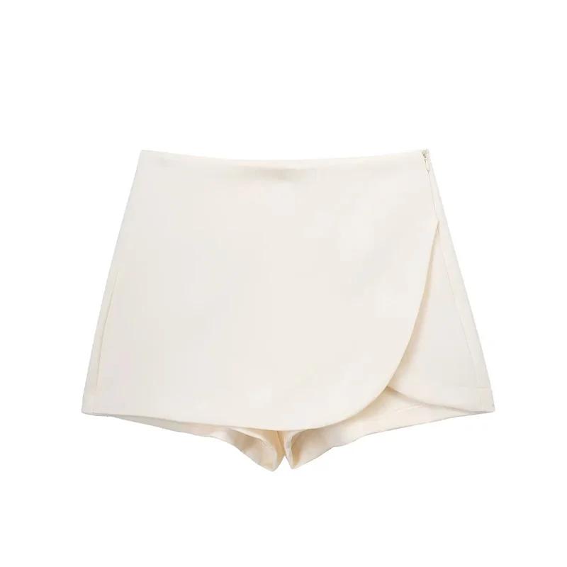 MUJER 2025 noir Mini jupe Shorts femme mode asymétrique jupe pour femmes taille haute jupes courtes 