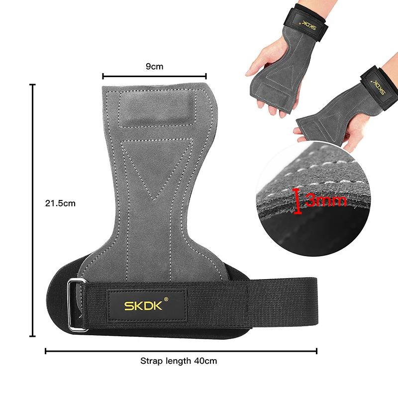 SKDK – protège-paume pour poignées de gymnastique, en cuir de vache, protection de la paume, gants d