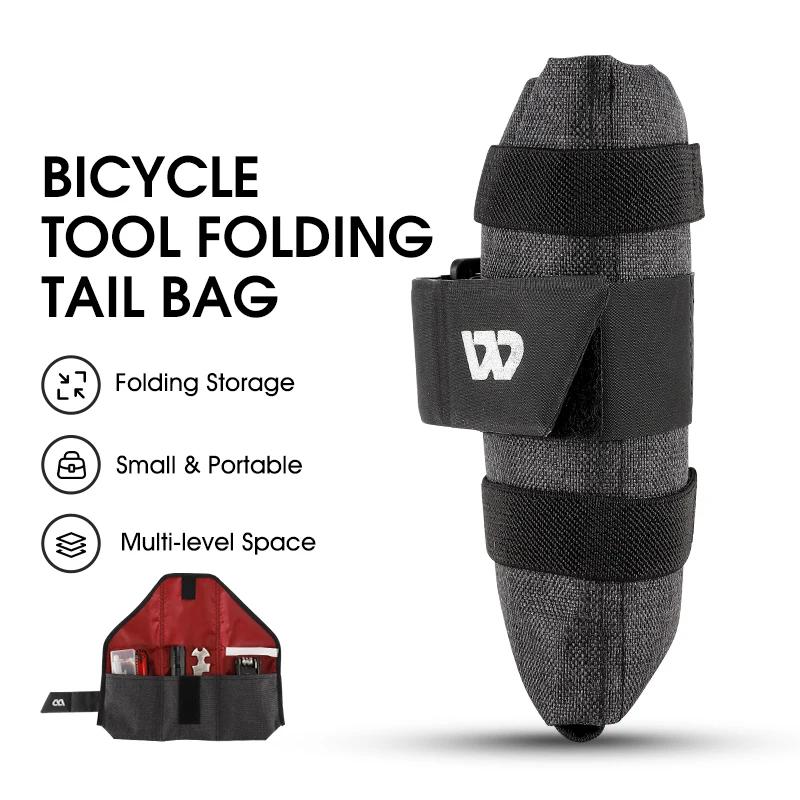 WEST BIKING – sac de vélo pliable, sac à outils, sac de cadre avant, pochette de selle de vélo, Pack