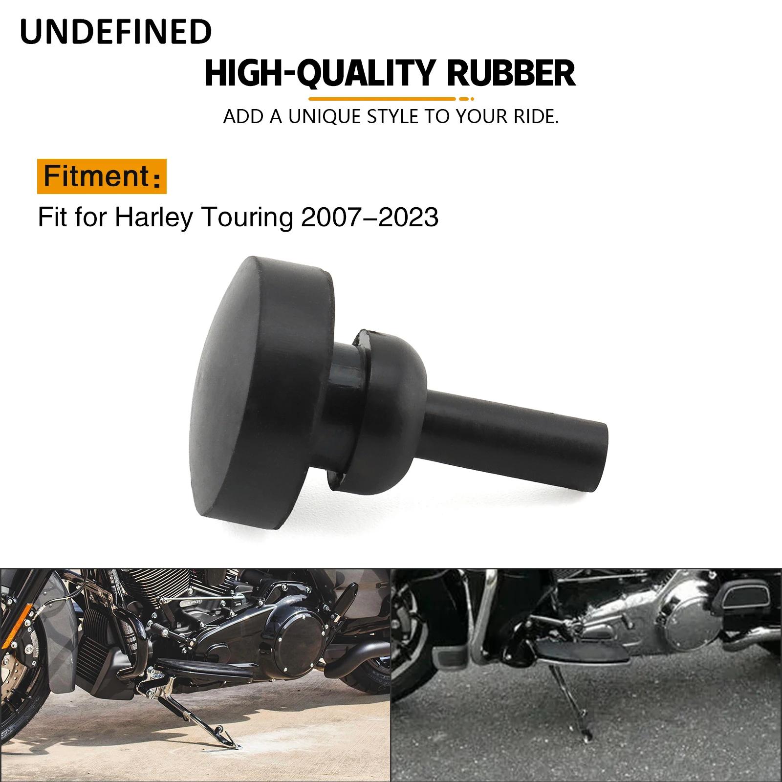 Support de béquille Jiffy noir, coussinet de pare-chocs en caoutchouc pour Harley Touring Electra Gl