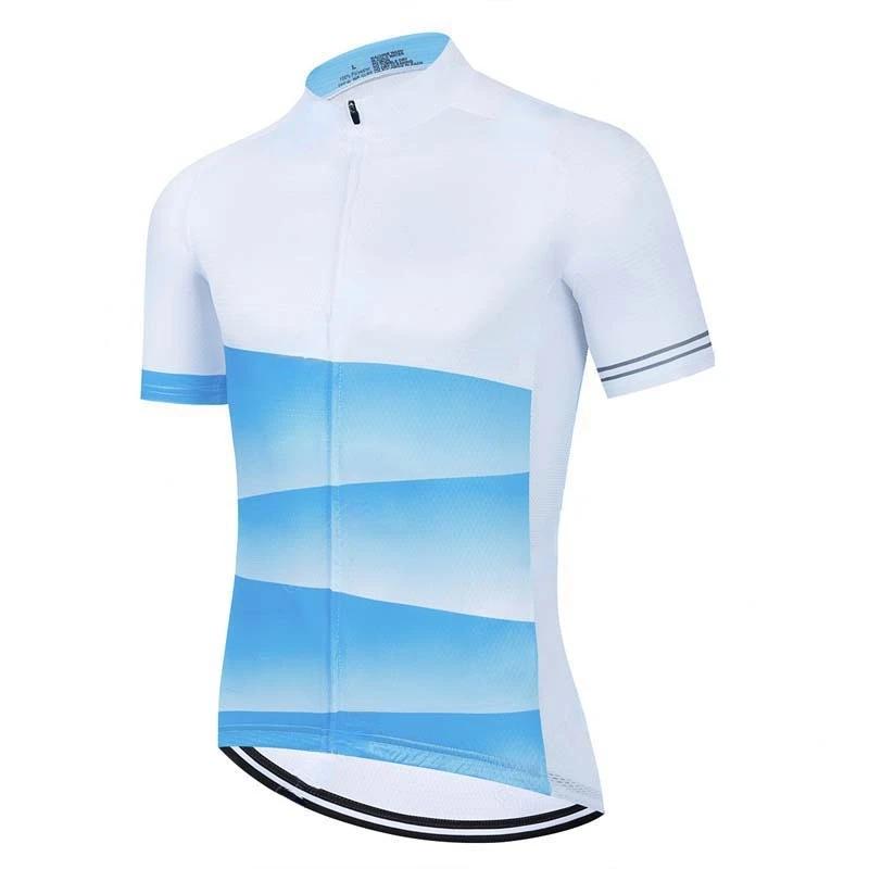 Vêtements de cyclisme blancs, vêtements de vélo de montagne, séchage rapide, manches courtes, vêteme