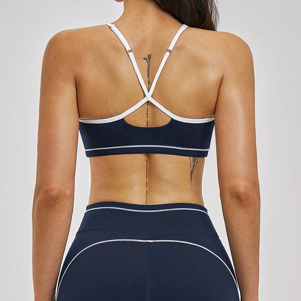 Soutien-gorge de sport pour femme, haut d'entraînement, sous-vêtement de gym, soutien-gorge de cours