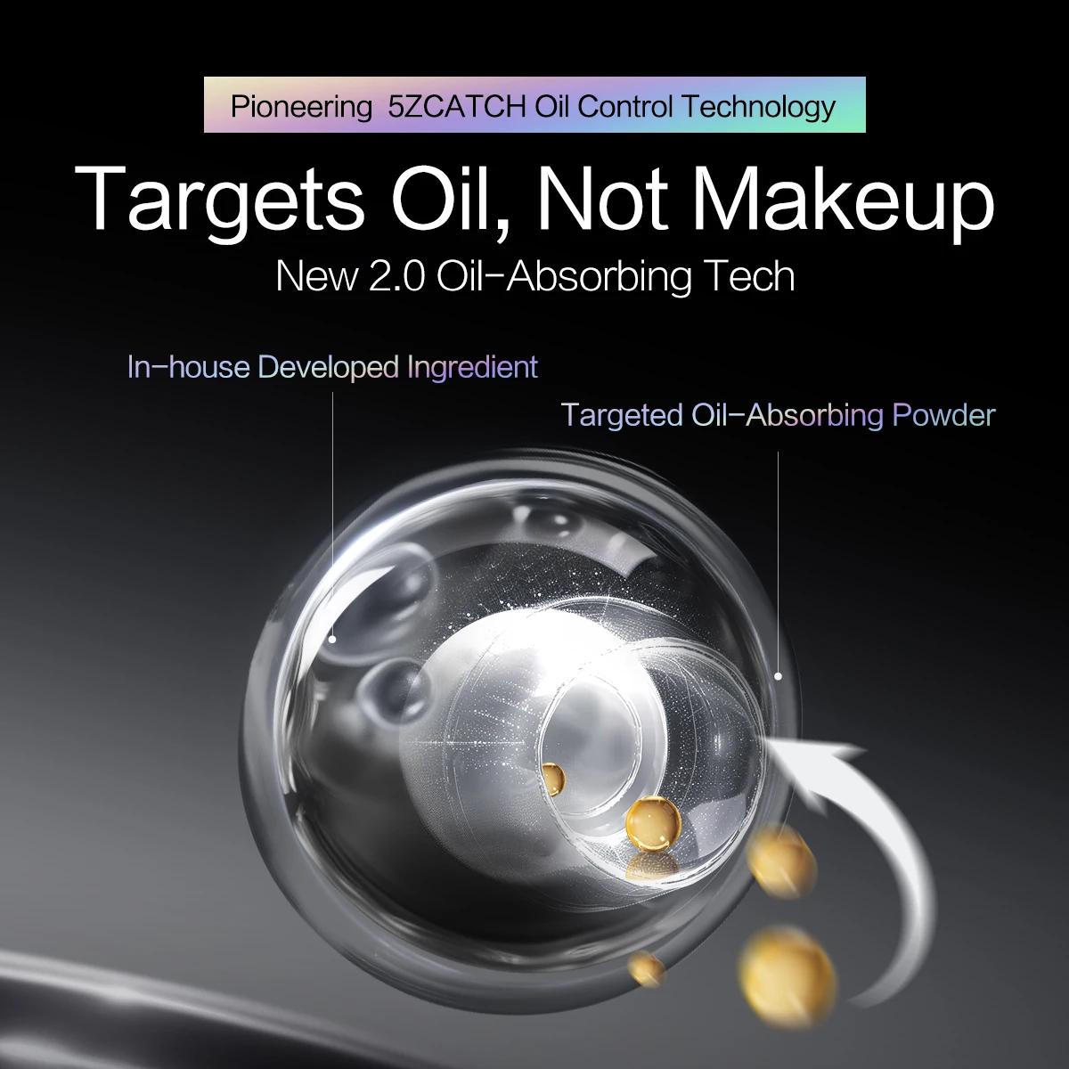 CARSLAN Voyages Limited Black Magnet Soft Focus Pressed Powder Waterproof 24H Longlasting Oil Contro