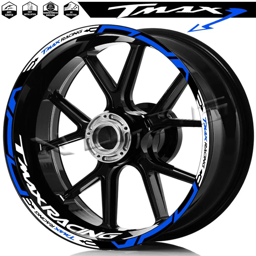 TMAX Casting-Autocollant étanche pour jante de roue de moto, bande à rayures pour moyeu de scooter, 
