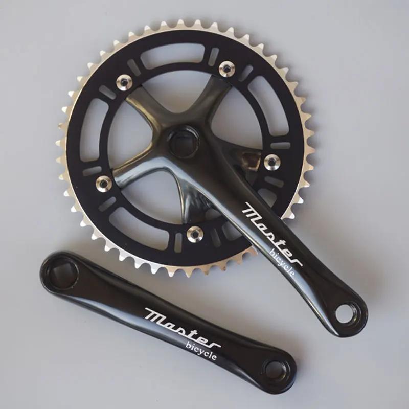Fixie vélo rétro vélo roue à chaîne à vitesse unique 46T 130BCD manivelle 170mm en alliage d'alumini
