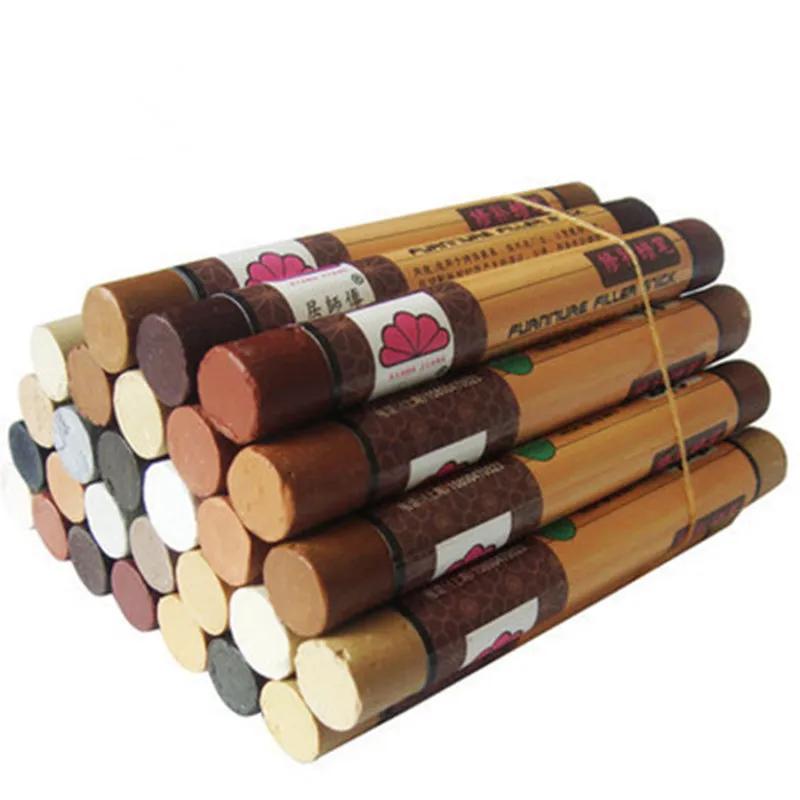 Crayon de réparation de bois pour meubles, cire de réparation de meubles, remplissage de cire, crayo