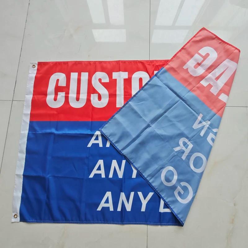 Drapeau personnalisé à impression numérique, Logo de l'entreprise de toutes tailles, bannière public