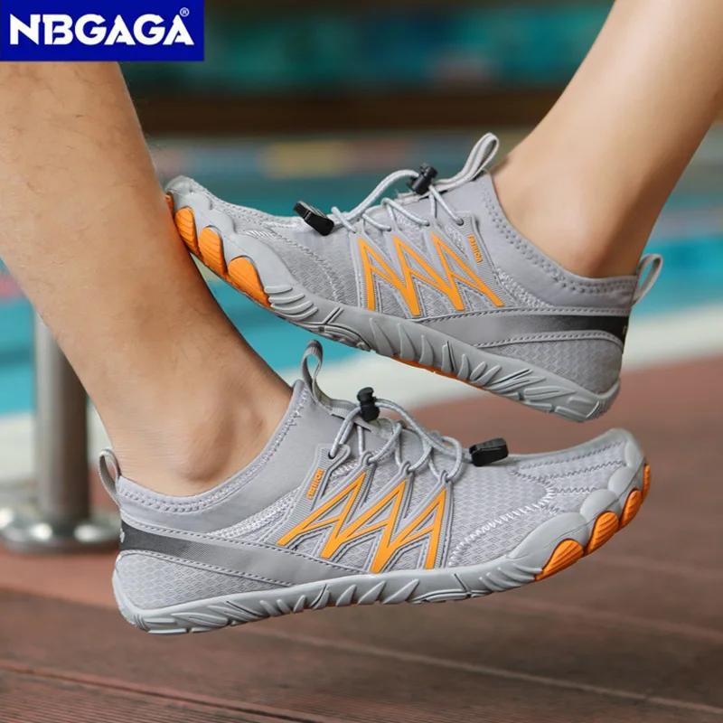 Chaussures de sport aquatique pour hommes, baskets légères à cinq doigts, antidérapantes, à séchage 