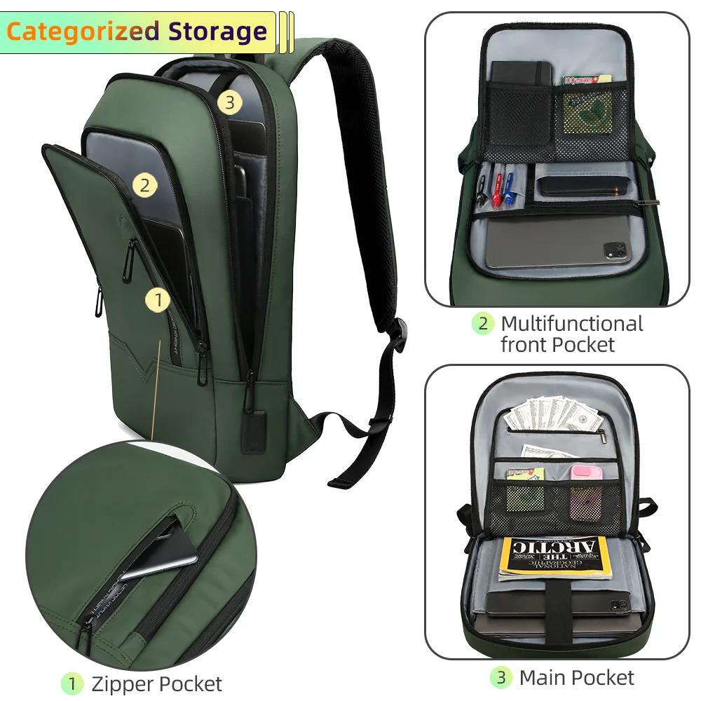 Sac à dos Heroic Knight pour hommes, sac à dos d'affaires mince pour tablette, sac à dos de voyage l