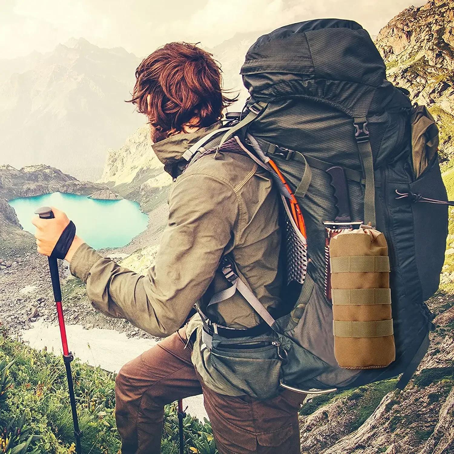 Tactique Molle bouteille d'eau sac support de pochette voyage en plein air Camping randonnée cyclism