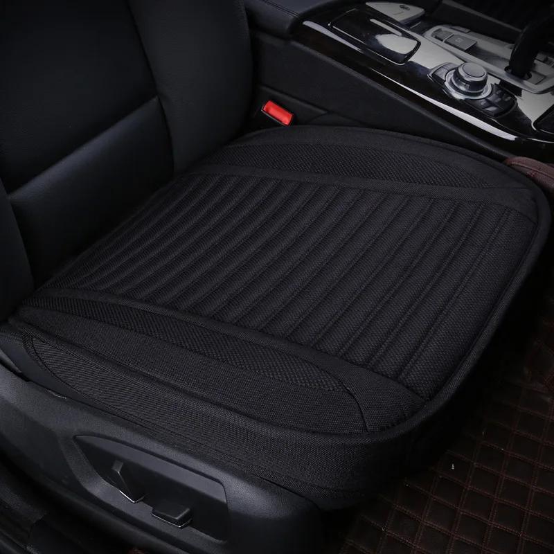 Coussin de siège de voiture en lin, coussinets antidérapants pour sièges principaux et copilote, hou