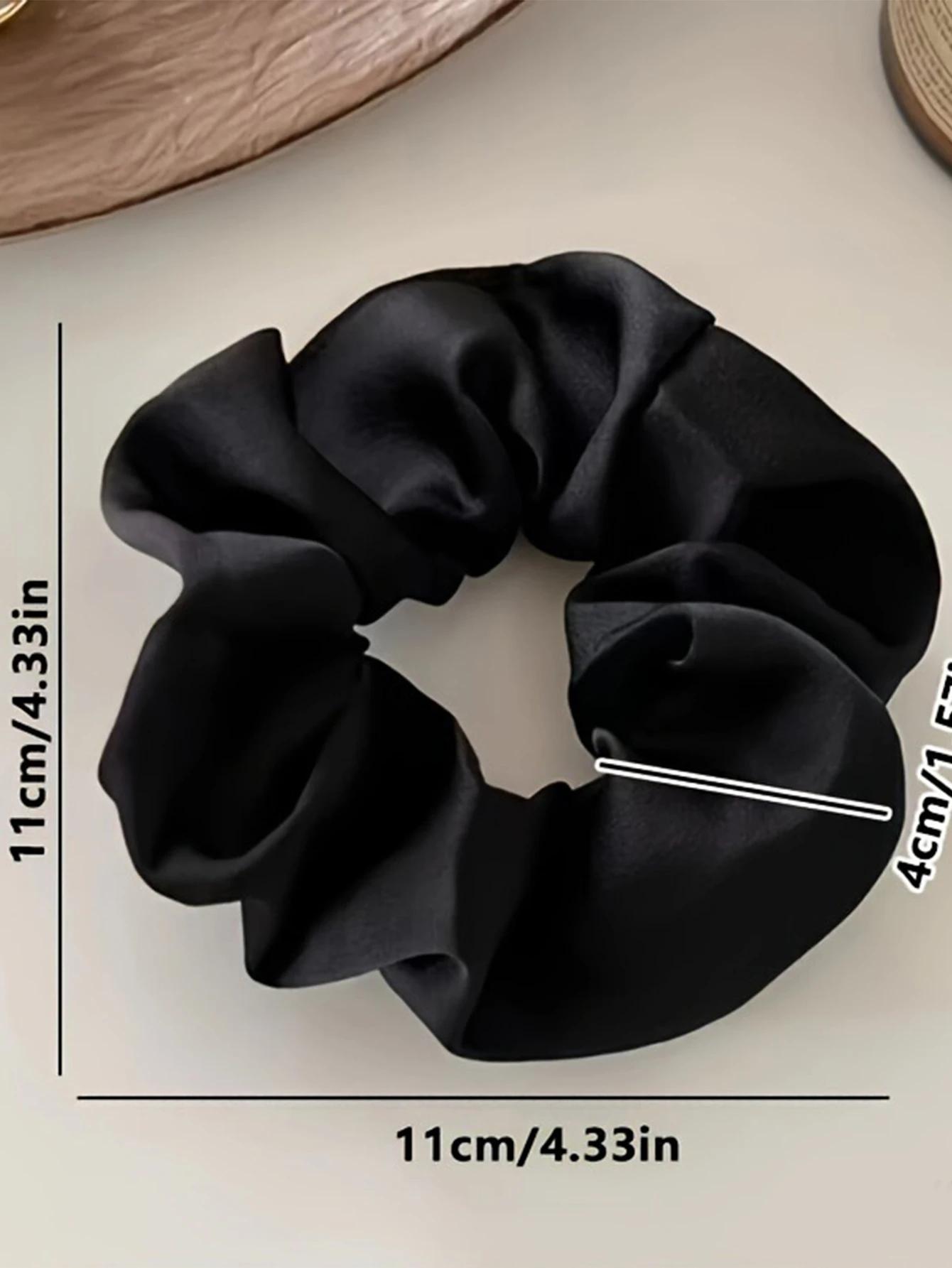 1/5 pièces mode Simple Satin gros intestin bandeaux femmes filles fête cheveux accessoires