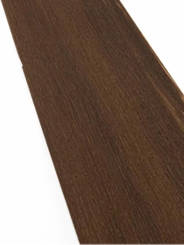 Placage en bois de chêne fumé naturel, panneau de haut-parleur pour meubles d'hôtel, placage décorat