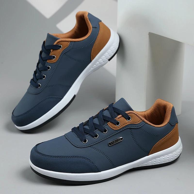 Chaussures de marche imperméables quatre saisons pour hommes, chaussures de sport décontractées en c