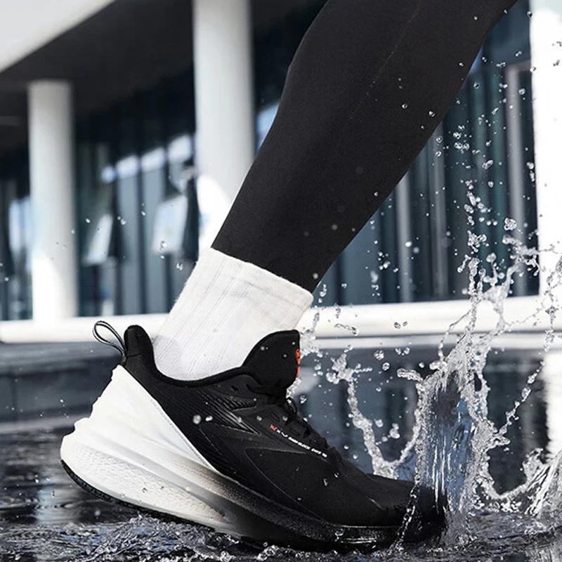 Chaussures de Course Imperméables pour Homme, Baskets Confortables, Chaudes, artificiel astiques, No