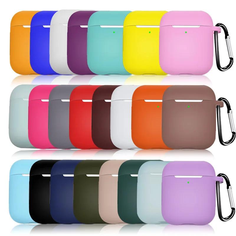 Étui AirPods 1/2 Gen en Silicone pour écouteurs sans fil, étui pour écouteurs respectueux de la peau