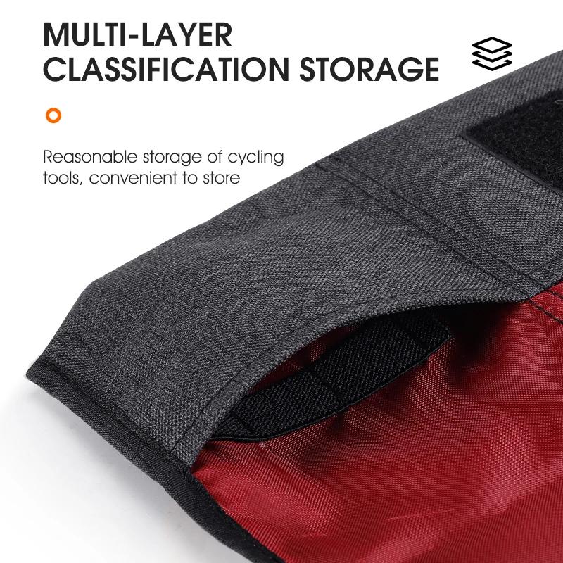 WEST BIKING – sac de vélo pliable, sac à outils, sac de cadre avant, pochette de selle de vélo, Pack