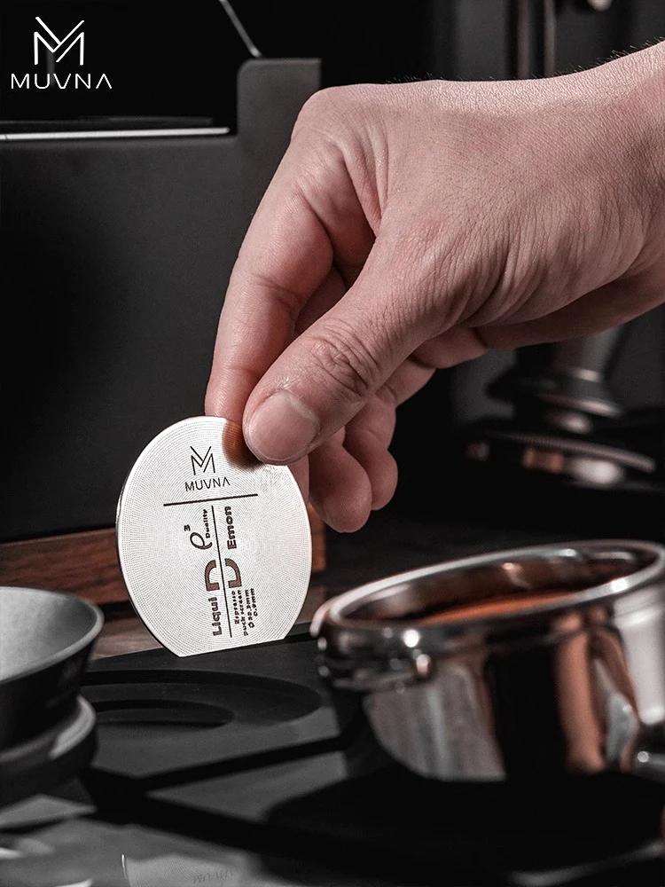 MUVNA – écran de rondelle à expresso, filtre Double couche réutilisable en acier inoxydable 304, pan