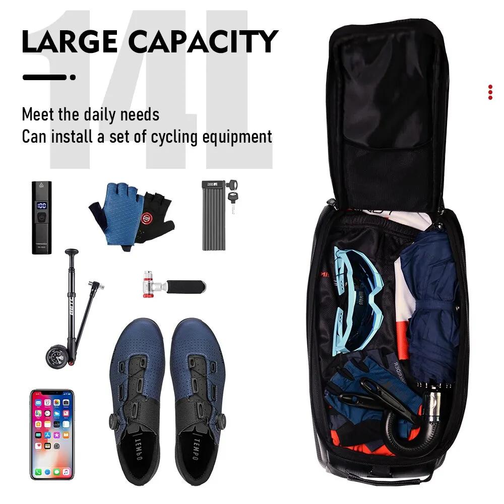 ThinkRider Vélo Dur Shell Tear Punch Sac, 14L grande capacité Punch Sac, Anti-Splash Matériel, avec 