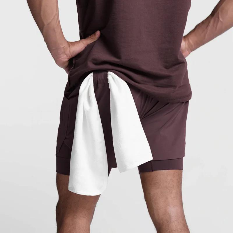 2025 nouveau short de sport double couche respirant gymnases Fitness musculation entraînement séchag