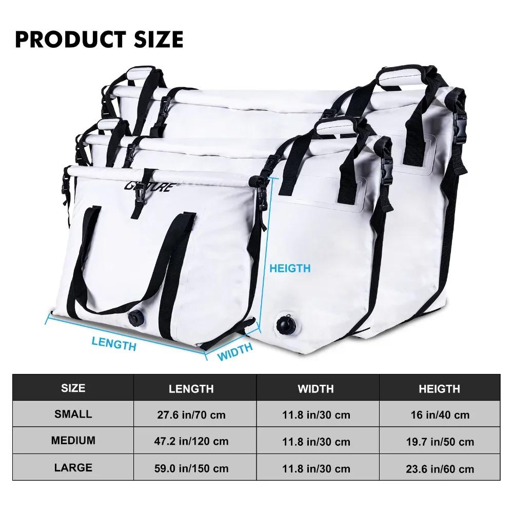 Goture-Sac isotherme pour la pêche en bateau, sac de congélation marin étanche, sac de transport de 
