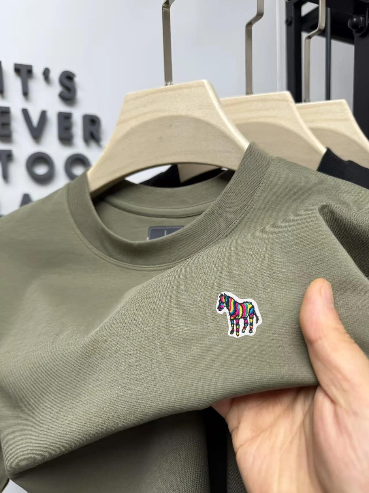 Polo de golf décontracté pour homme, nouvelle collection de la marque de luxe Paul, couleur poney, b