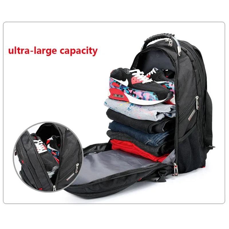 Sac à dos pour ordinateur portable de 17 pouces, multifonctionnel, durable, avec port de charge USB,