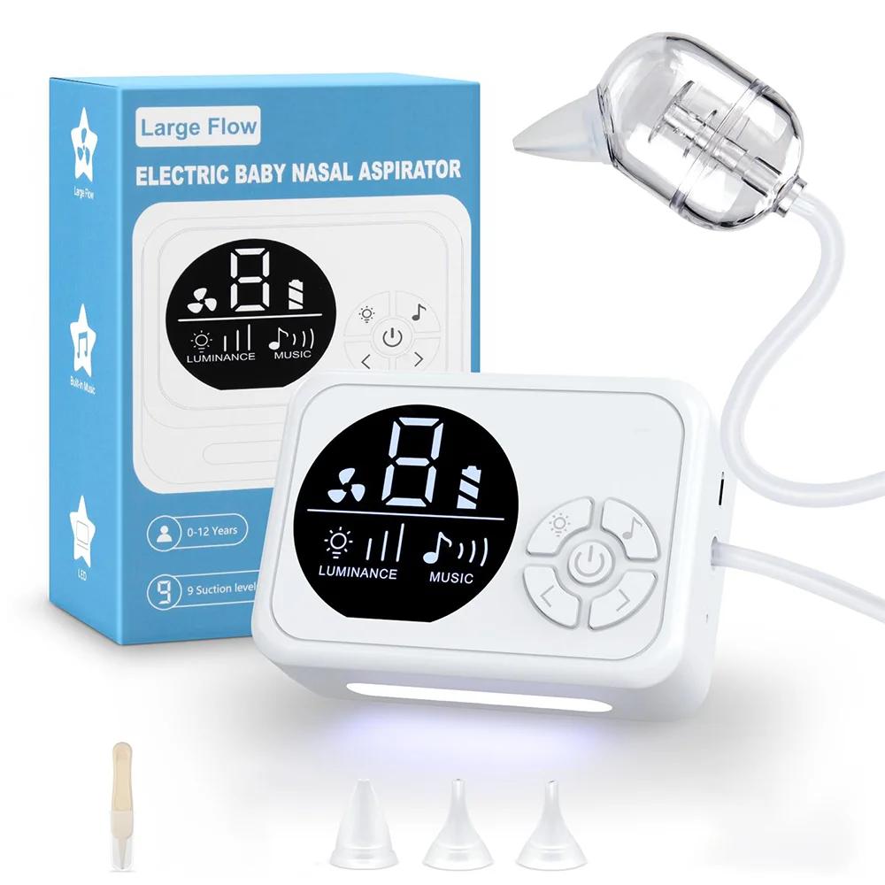 Aspirateur nasal électrique aste pour bébé, nettoyeur antarctique avec musique intégrée et veilleuse