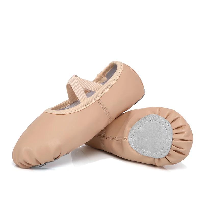 Chaussures de danse de Ballet pour filles et femmes, chaussures plates pour dames, pantoufles de Bal