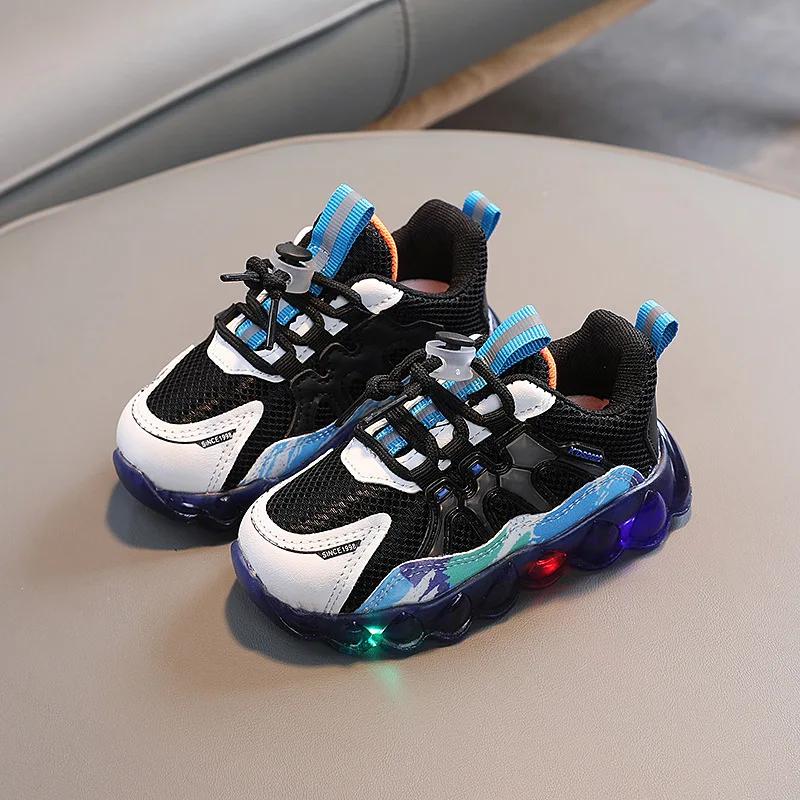 Chaussures de course pour enfants, baskets décontractées respirantes en maille, chaussures de Sport 