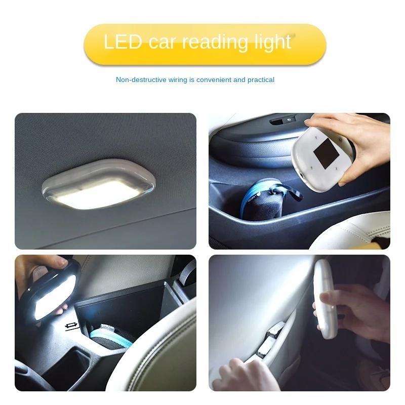 Plafonniers de voiture 10 LED veilleuse de lecture USB charge magnétique dôme lampe coffre lampe lum