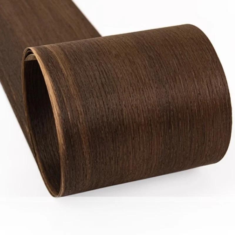 Placage en bois de chêne fumé naturel, panneau de haut-parleur pour meubles d'hôtel, placage décorat