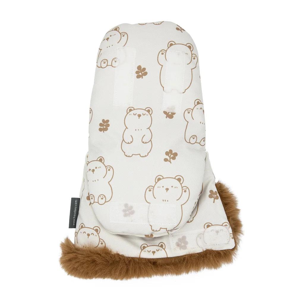 Gants de Poussette pour Bébé, 1 Paire, Mitaines Antigel, Fourrure Intérieure, Chaud, pour l'Hiver, p