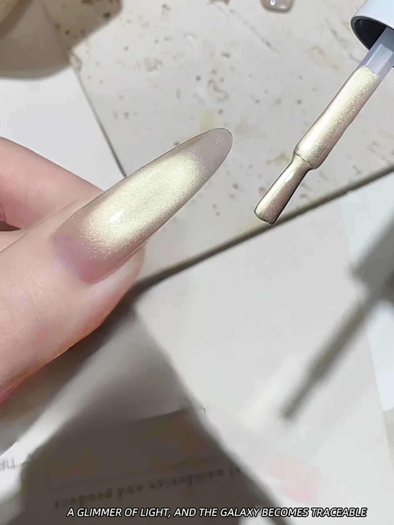 1-24 pièces TC automne et hiver doux brillant or richesse or oeil de chat Gel vernis à ongles polyva