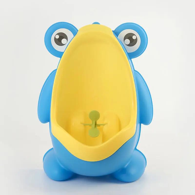 Bébé garçons debout pot dessin animé grenouille forme mural urinoirs toilette support d'entraînement